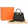 Kelly 28 HERMES sellier box bleu marine