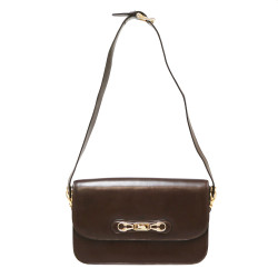 Sac  CELINE cuir marron Vintage