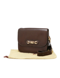 Sac  CELINE cuir marron Vintage