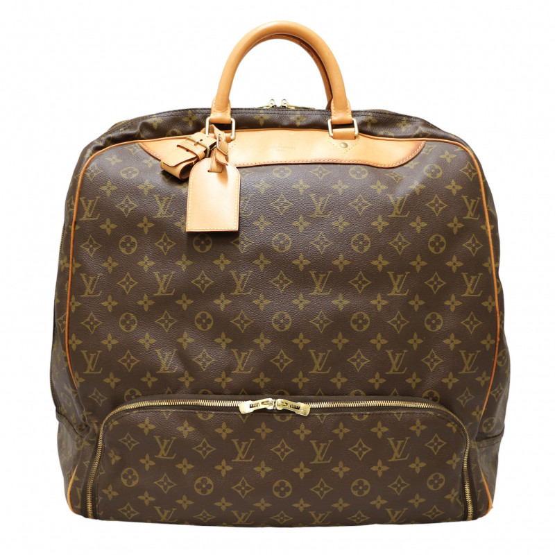 LOUIS VUITTON vintage satchel bag in brown monogram canvas and leather -  VALOIS VINTAGE PARIS