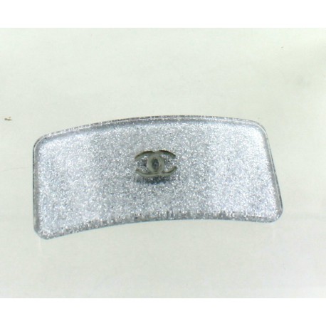 Barrette à cheveux CHANEL feuille d'argent