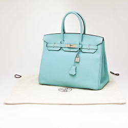 Birkin 35 HERMES bl-veau togo bleu attol 