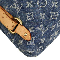 Sac à dos Montsouris LOUIS VUITTON denim bleu  PM