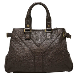 Sac YVES SAINT LAURENT autruche Vintage