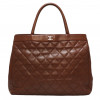 Cabas CHANEL cuir matelassé marron