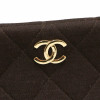 Cabas CHANEL jersey marron