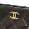 Cabas CHANEL cuir matelassé bleu Vintage