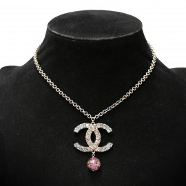 Collier CHANEL strass CCCollier CHANEL strass CC