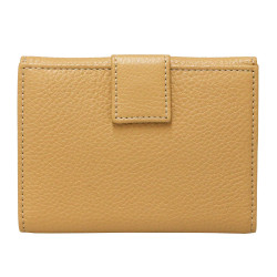 Porte monnaie PRADAcuir grainé gold