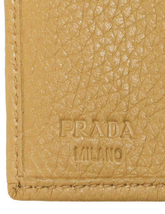 PRADA grained leather wallet