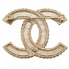 Broche CHANEL CC strass perles