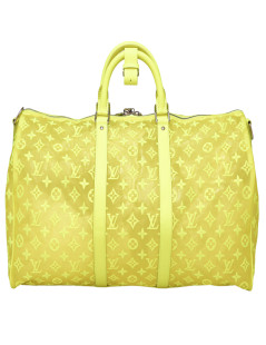 Keepall 50 for men, 2019 LOUIS VUITTON SEET.J.F neon yellow