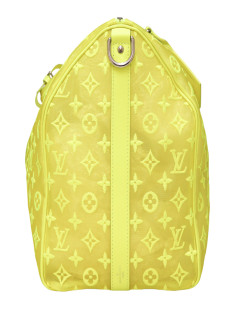 Keepall 50 for men, 2019 LOUIS VUITTON SEET.J.F neon yellow