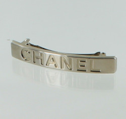 Barrette à cheveux CHANEL  métal palladié