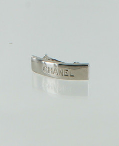 Barrette à cheveux CHANEL métal palladié