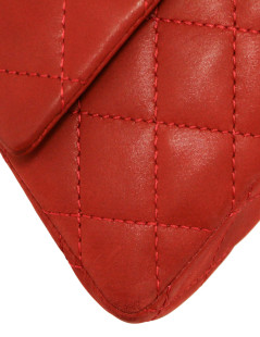 CHANEL 2.55  in quilted red leather