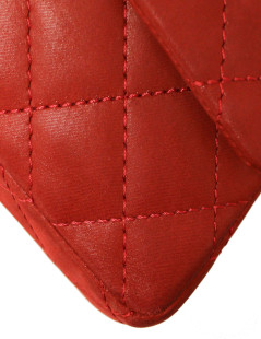 CHANEL 2.55  in quilted red leather