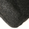 Jumbo CHANEL tweed soie cuir noir