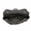 Jumbo CHANEL tweed soie cuir noir