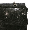 Jumbo CHANEL tweed soie cuir noir