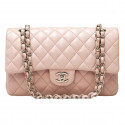 Timeless CHANEL rose pâle cuir d'agneau 