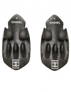 Palmes CHANEL noires blanches