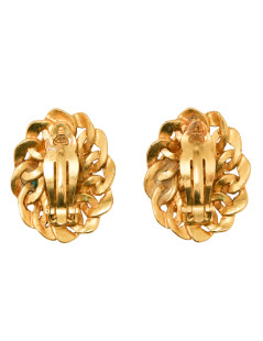 CHANEL Vintage gilded 1996 clip-on earrings