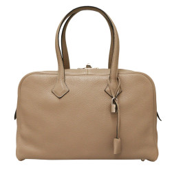 Sac Victoria HERMES taurillon clémence