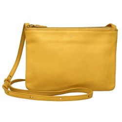 Sac Trio CELINE cuir jaune 