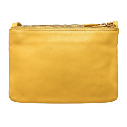 Sac Trio CELINE cuir jaune 