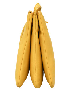 Sac Trio CELINE cuir jaune 