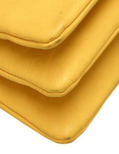 Sac Trio CELINE cuir jaune 