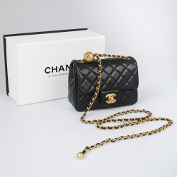 Sac rabat CHANEL noir