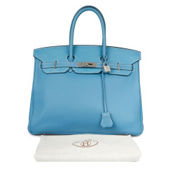 Birkin 35 bleu Jeans HERMES togo