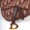 Mini Saddle Dior oblique bordeaux