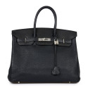 HERMES Birkin 35 black Togo leather