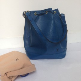 "Noe" Toledo blue epi LOUIS VUITTON bag