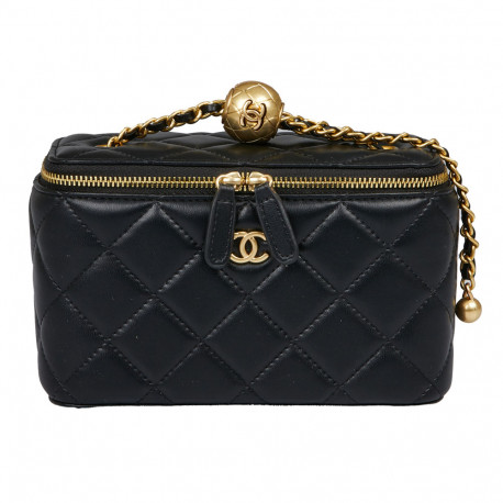 Petit Vanity CHANEL cuir noir