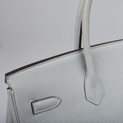 Birkin 35 HERMES togo gris lin