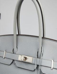 Birkin 35 HERMES togo gris lin