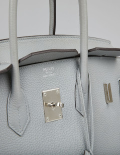 Birkin 35 HERMES togo gris lin