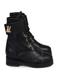 Boots LOUIS VUITTON Ranger Wonderland noires T40