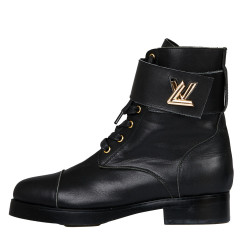 Boots LOUIS VUITTON Ranger Wonderland noires T40