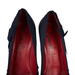 Escarpins T 39,5 LANVIN bleu nuit