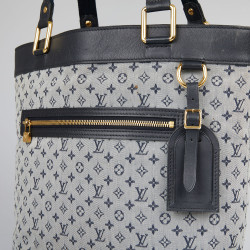 LOUIS VUITTON denim canvas Lucille tote bag