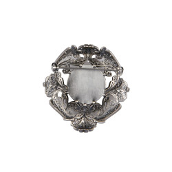 Broche CHANEL filigrane argent vieilli