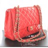 sac jumbo CHANEL veau lisse rouge