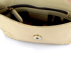 pochette bijou ROBERTO CAVALLI en python beige