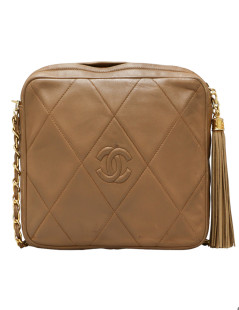 CHANEL vintage beige Camera bag