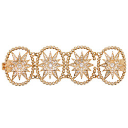 Bracelet Couture CHRISTIAN DIOR doré strass